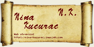 Nina Kucurac vizit kartica